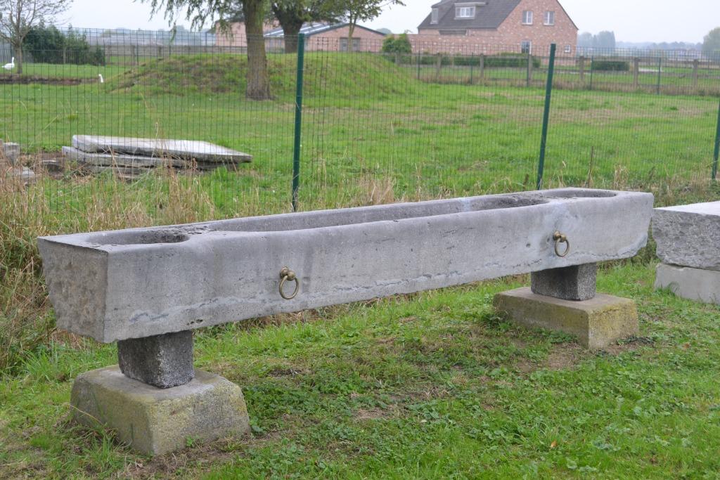 antieke arduinen paardentrog van 2m90, Enlèvement, Pierre, Jardin