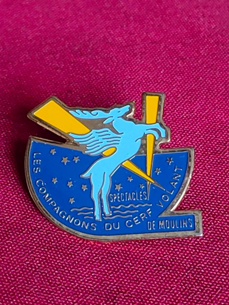 Pin's les compagnons du cerf volant, Ophalen of Verzenden, Zo goed als nieuw, Overige onderwerpen, Speldje of Pin