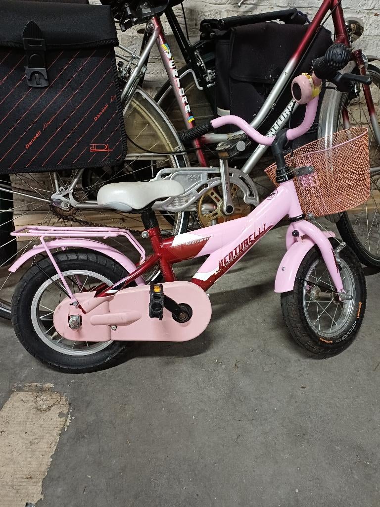 Kinderfiets, Fietsen en Brommers, Ophalen, Gebruikt, Minder dan 16 inch, Zijwieltjes