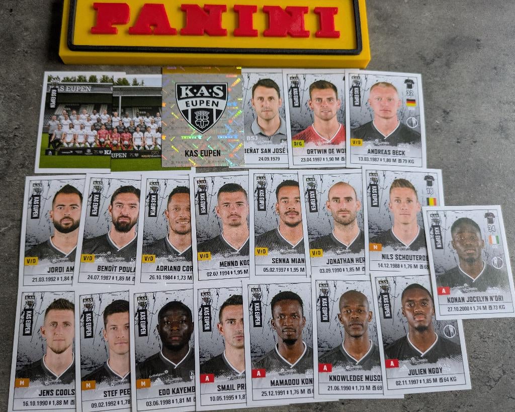 AUTOCOLLANTS PANINI FOOTBALL 2020/21 21 X KAS EUPEN FOOTBALL, Enlèvement ou Envoi, Neuf