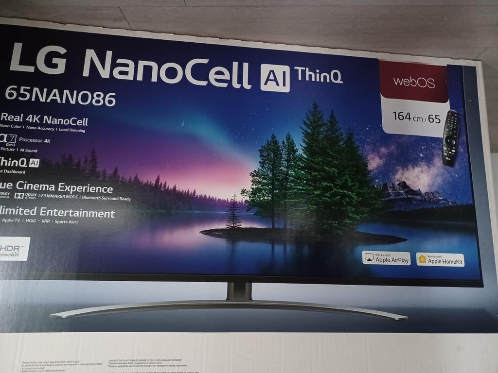 LG Nanocell AI Thinq 65nano86, Audio, Tv en Foto, Ophalen