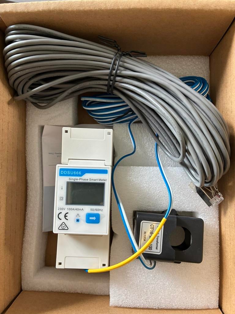 Energiemeter ddsu666 met CT-klem, Ophalen, Nieuw