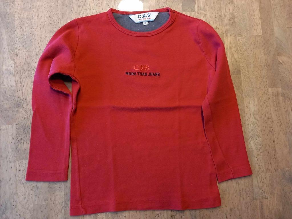 lichte rode trui maat 128 cks, Garçon, Enlèvement ou Envoi, Pull ou Veste, Comme neuf
