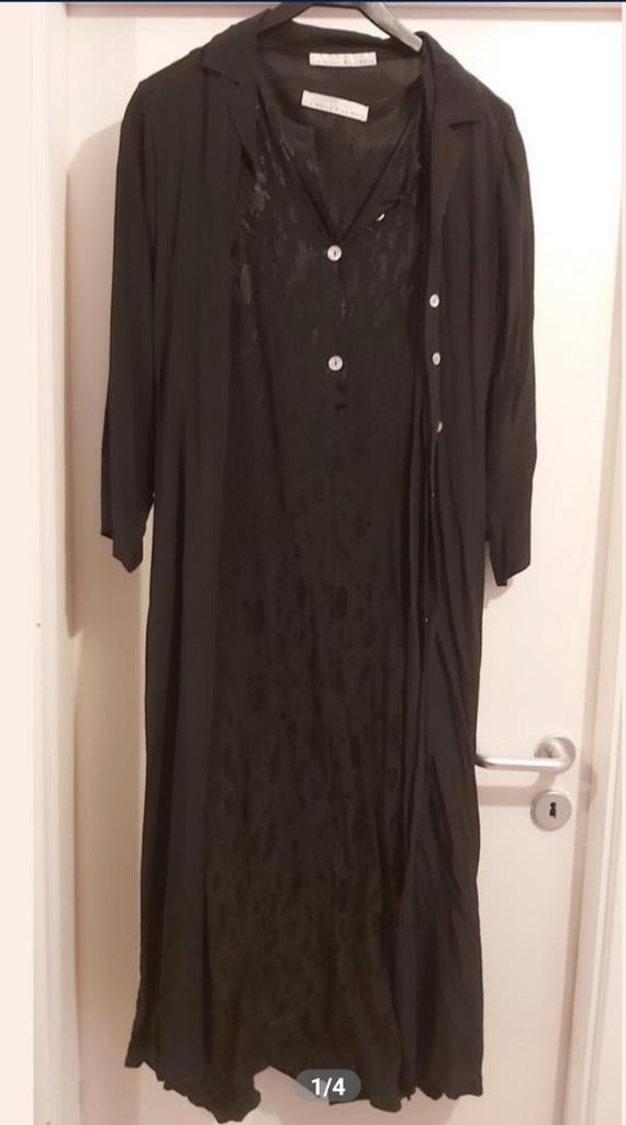 Ensemble en soie - tenue de soirée/long (robe + sur chemise), Vêtements | Femmes, La belle et la bête, Taille 38/40 (M), Comme neuf
