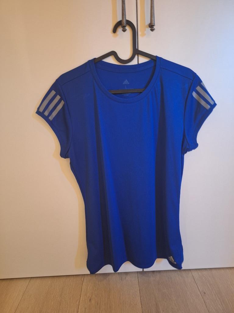 Tenniskleding, bloesje, Adidas (Aeroready), maat L, blauw, Maat 42/44 (L), Nieuw, Ophalen of Verzenden, Racketsport