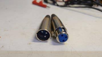 Prise XLR 3 pins male / femelle neuf, Envoi, Neuf