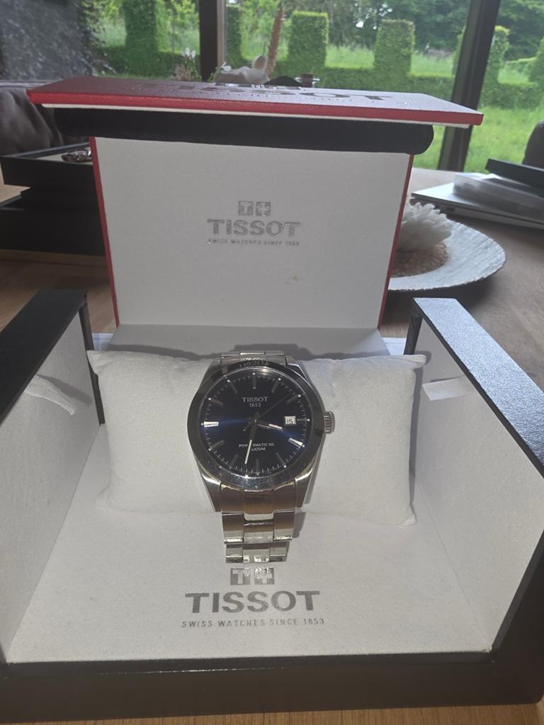 Tissot gentleman Powermatic silicium 80, Enlèvement, Comme neuf, Montre-bracelet, Autres marques