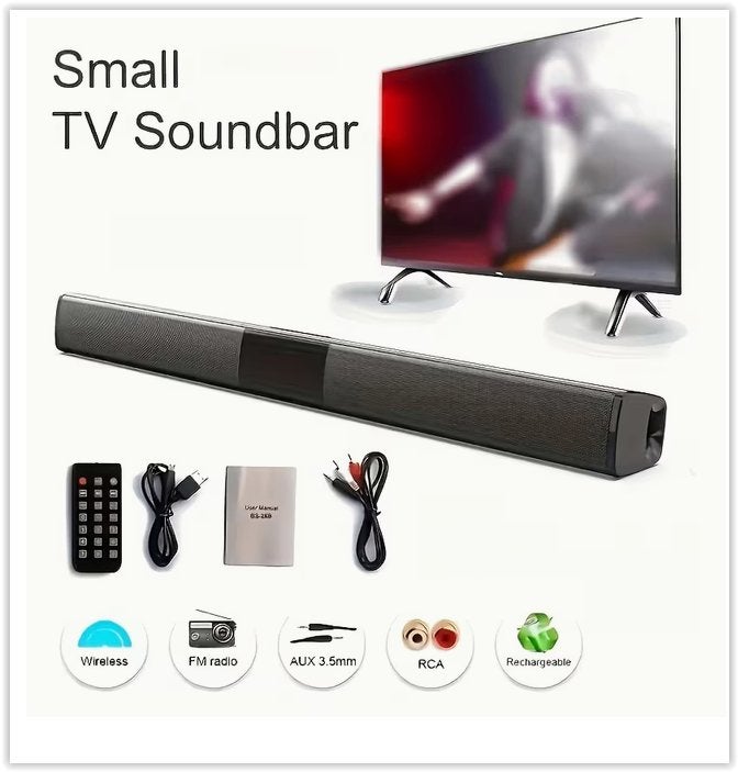Barre de son sans fil BYWOBEAR 20W avec son surround, Audio, Tv en Foto, Hoofdtelefoons, Overige merken, Draadloos, Overige typen