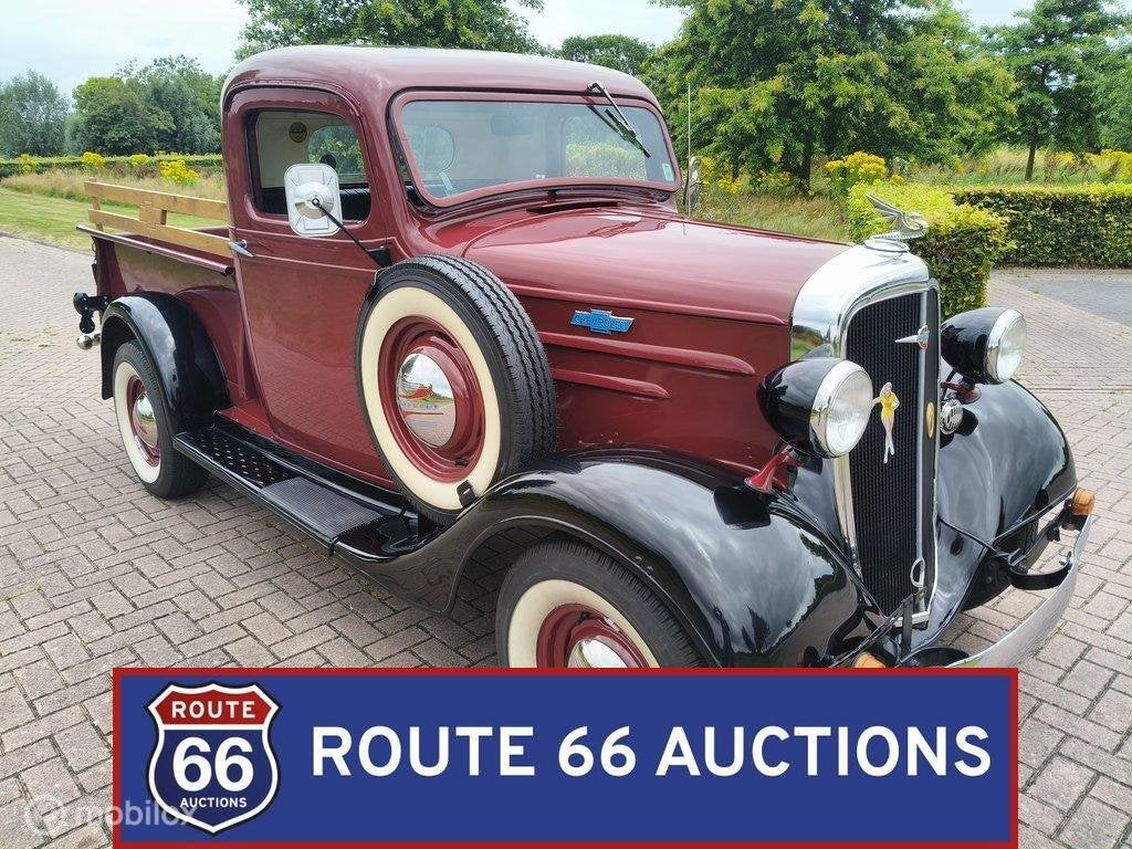 Chevrolet Model FB Half-Ton Pickup | 1936 | Route 66 Auction, Auto's, Oldtimers, Bedrijf, Te koop, Chevrolet, Benzine, Overige carrosserie