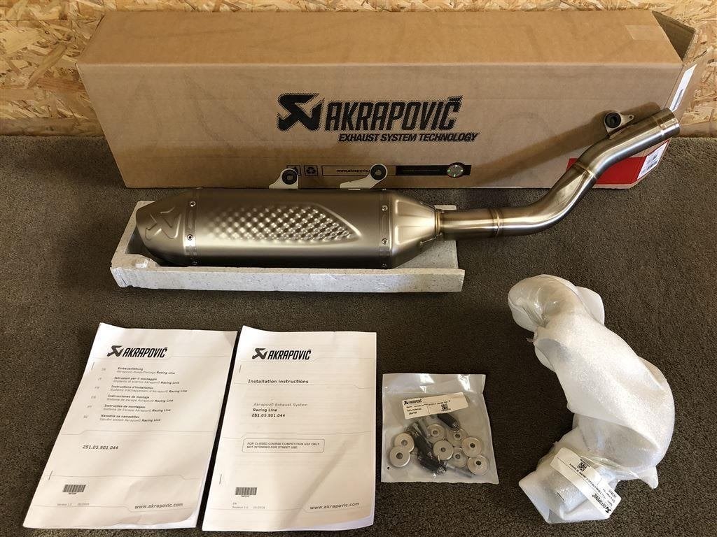 Akrapovic uitlaatsysteem KTM 250 350 EXC-F FE250 FE350 20-23, Motoren, Verzenden, Nieuw