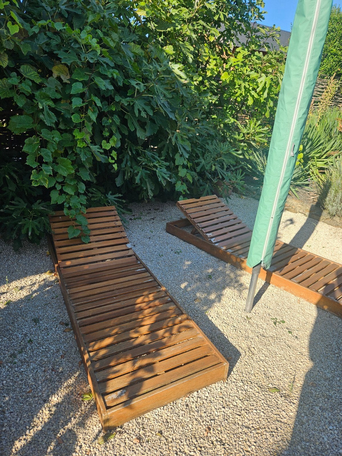 ligstoelen hout, Ophalen, Hout