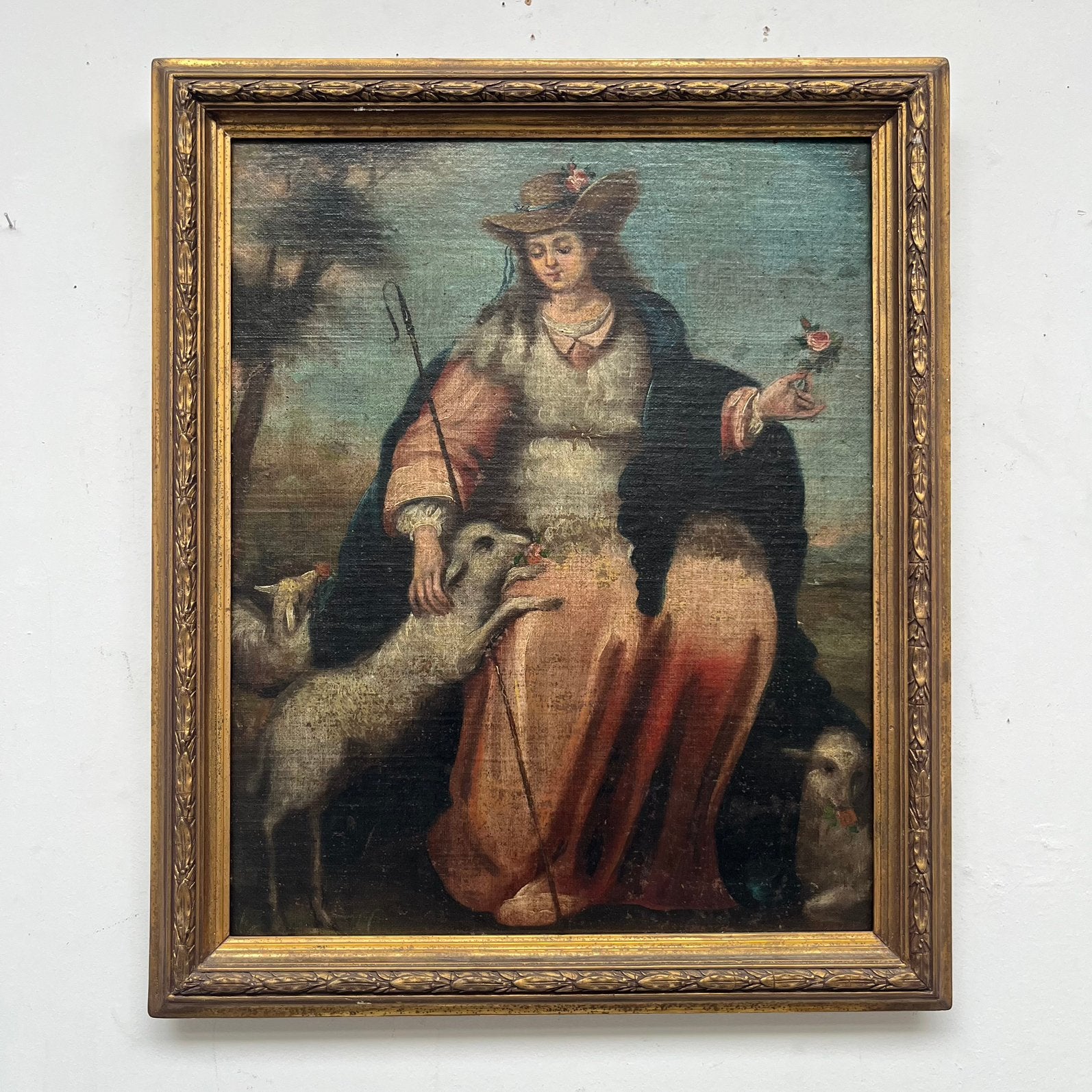 18e eeuws schilderij, Antiek en Kunst, Ophalen of Verzenden, Olieverf, Doek