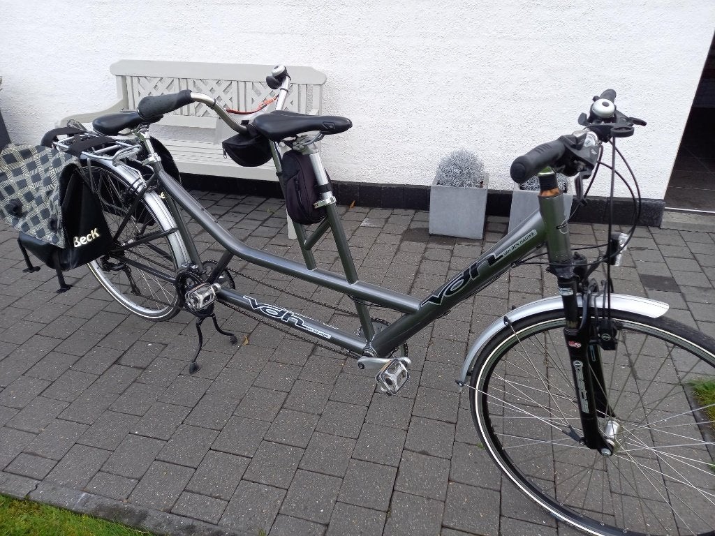 Tandem, Fietsen en Brommers, Velgrem, Zo goed als nieuw, 51 tot 55 cm, Cube