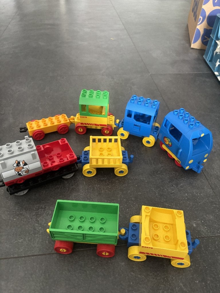 Lego Duplo treinset + toebehoren, Enlèvement, Utilisé, Duplo