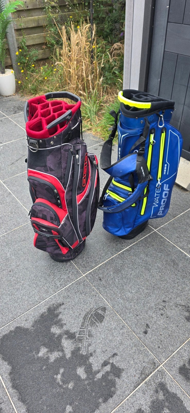 Golftassen, Ophalen