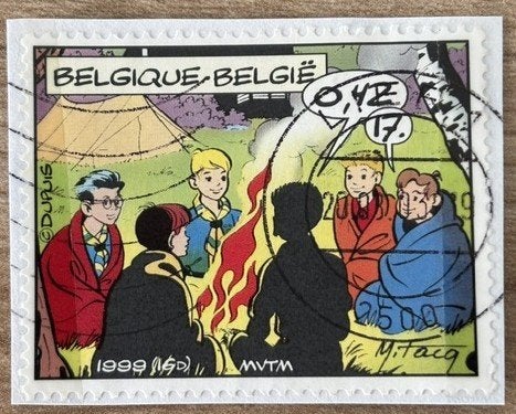 BELGIQUE - 2844, Oblitéré, Affranchi, Timbre-poste, Envoi
