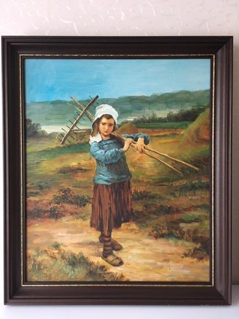 Schilderij omstreeks 1850, Antiek en Kunst, Kunst | Schilderijen | Klassiek, Ophalen