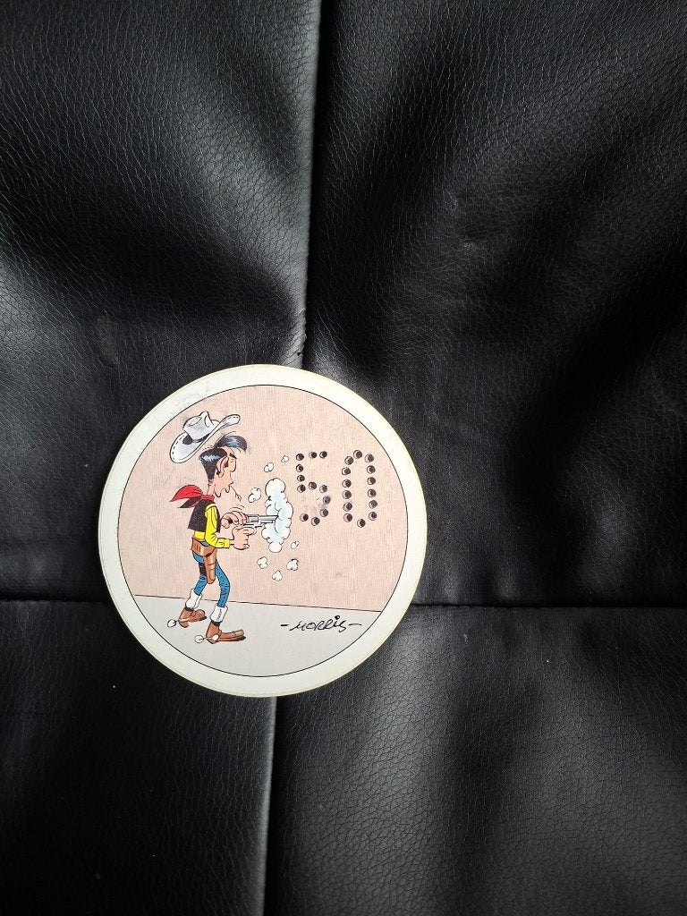 Sticker Lucky Luke, Verzamelen, Ophalen of Verzenden, Overige figuren, Zo goed als nieuw, Plaatje, Poster of Sticker