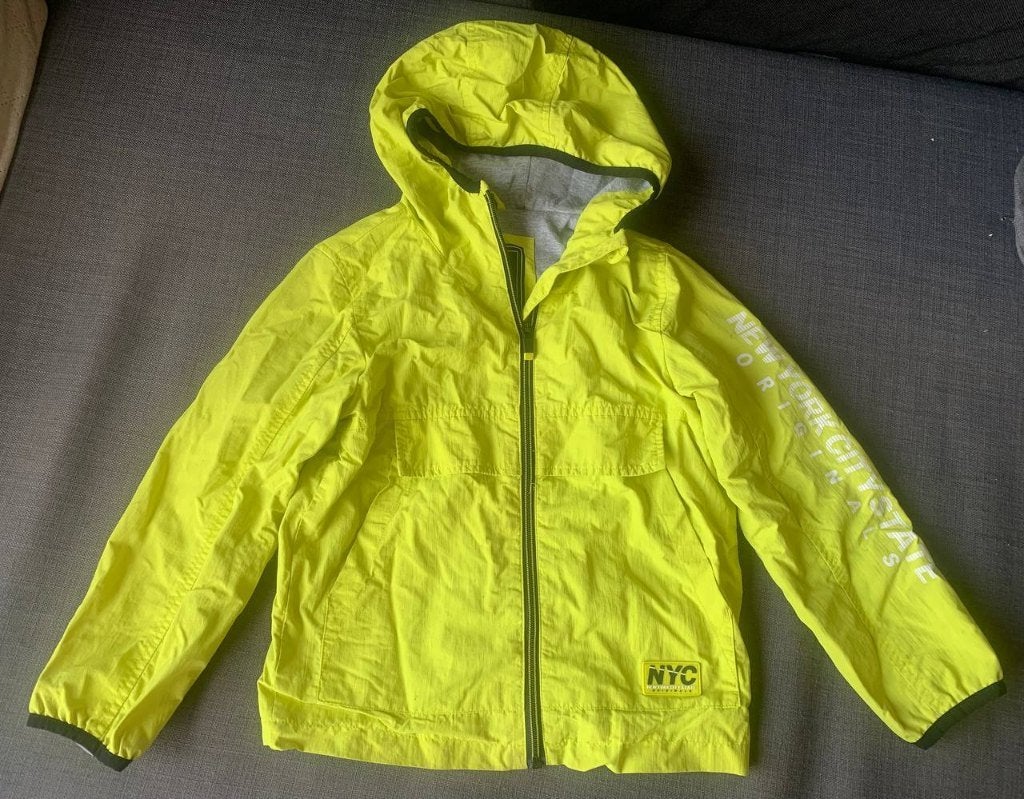 Felgekleurde windbreaker, maat 122, Enfants & Bébés, Vêtements enfant | Taille 122, Enlèvement ou Envoi, Comme neuf, C&A, Garçon ou Fille