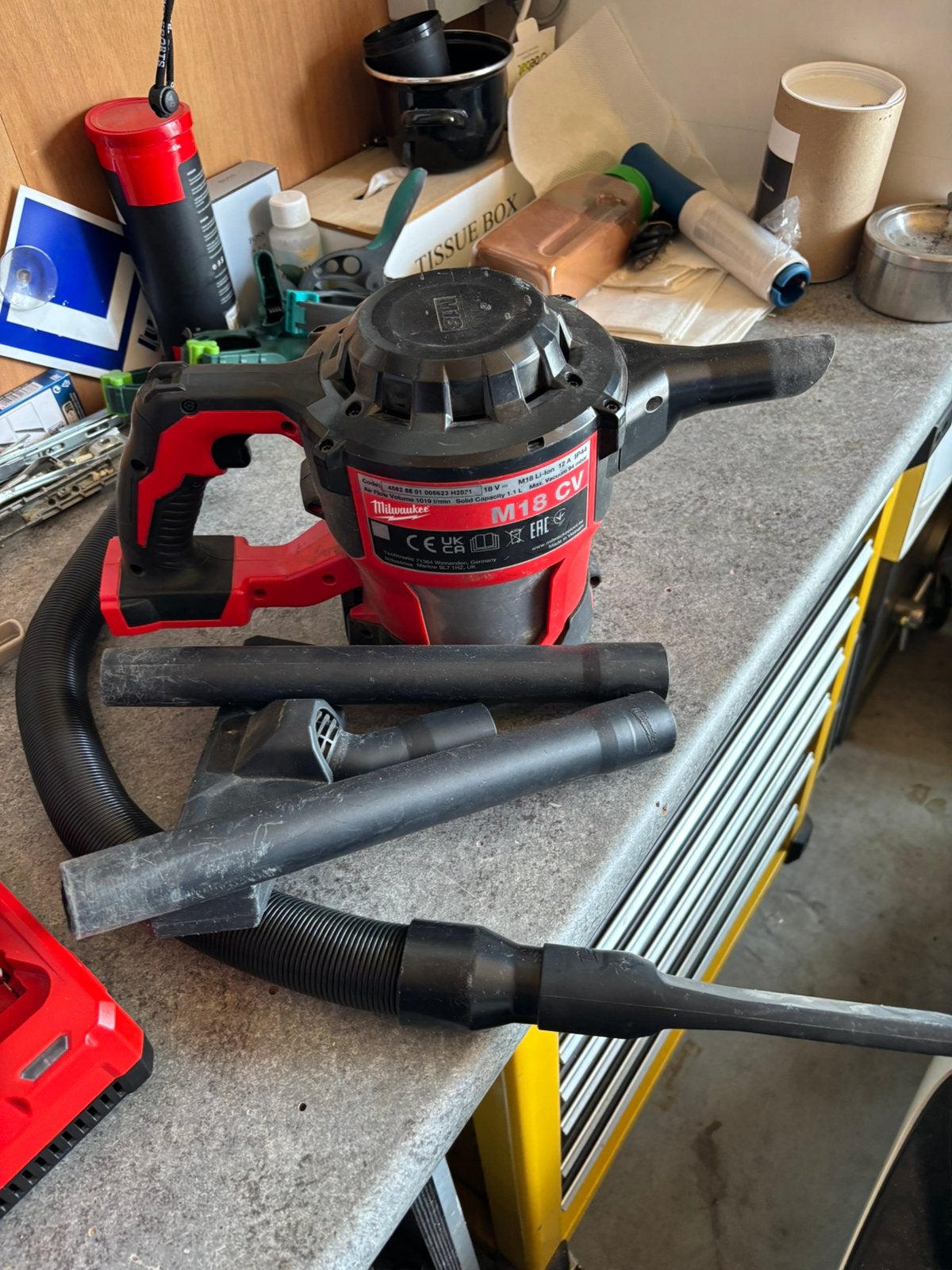 Milwaukee stofzuiger, Bricolage & Construction, Outillage | Autres Machines, Enlèvement, Comme neuf