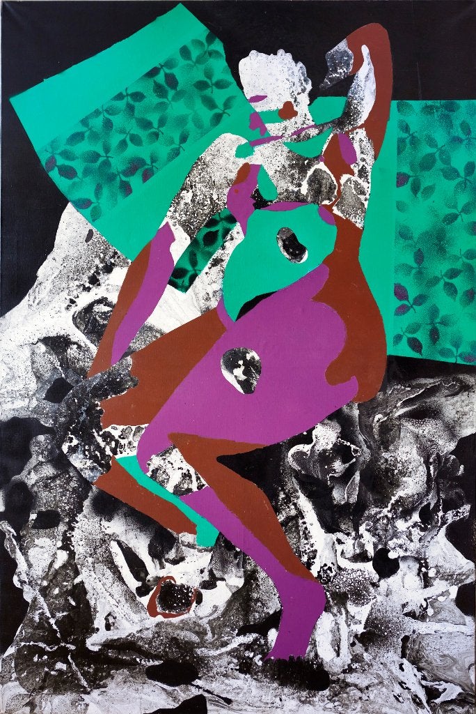 Jan De Bondt, Ophalen, Gemengde techniek, Abstract