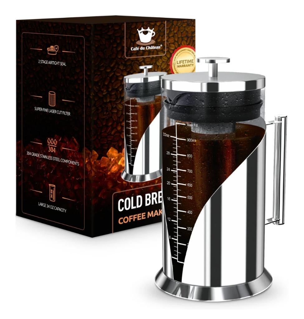 Cafetière à infusion à froid Café du Château, Enlèvement ou Envoi, Café moulu, Neuf, 4 à 10 tasses