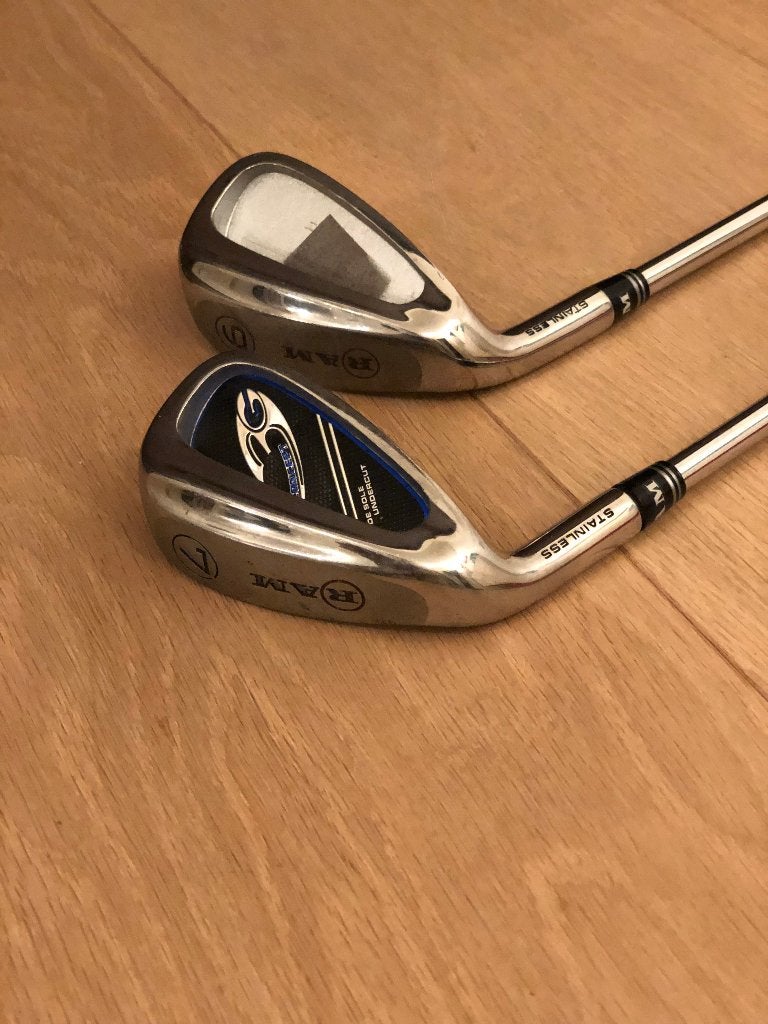 RAM G Concept ijzers 9 en 7, linkshandig, Regular shaft, Ophalen, Gebruikt, Club, Overige merken