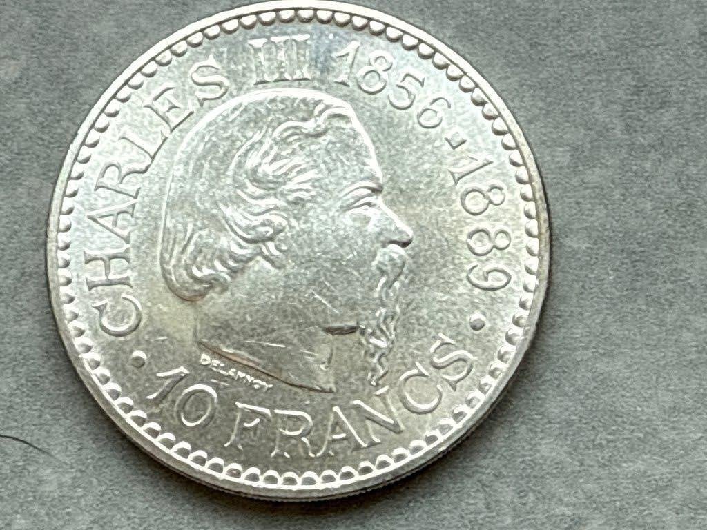10 Frank 1966 monaco zilver, Postzegels en Munten, Verzenden, Zilver