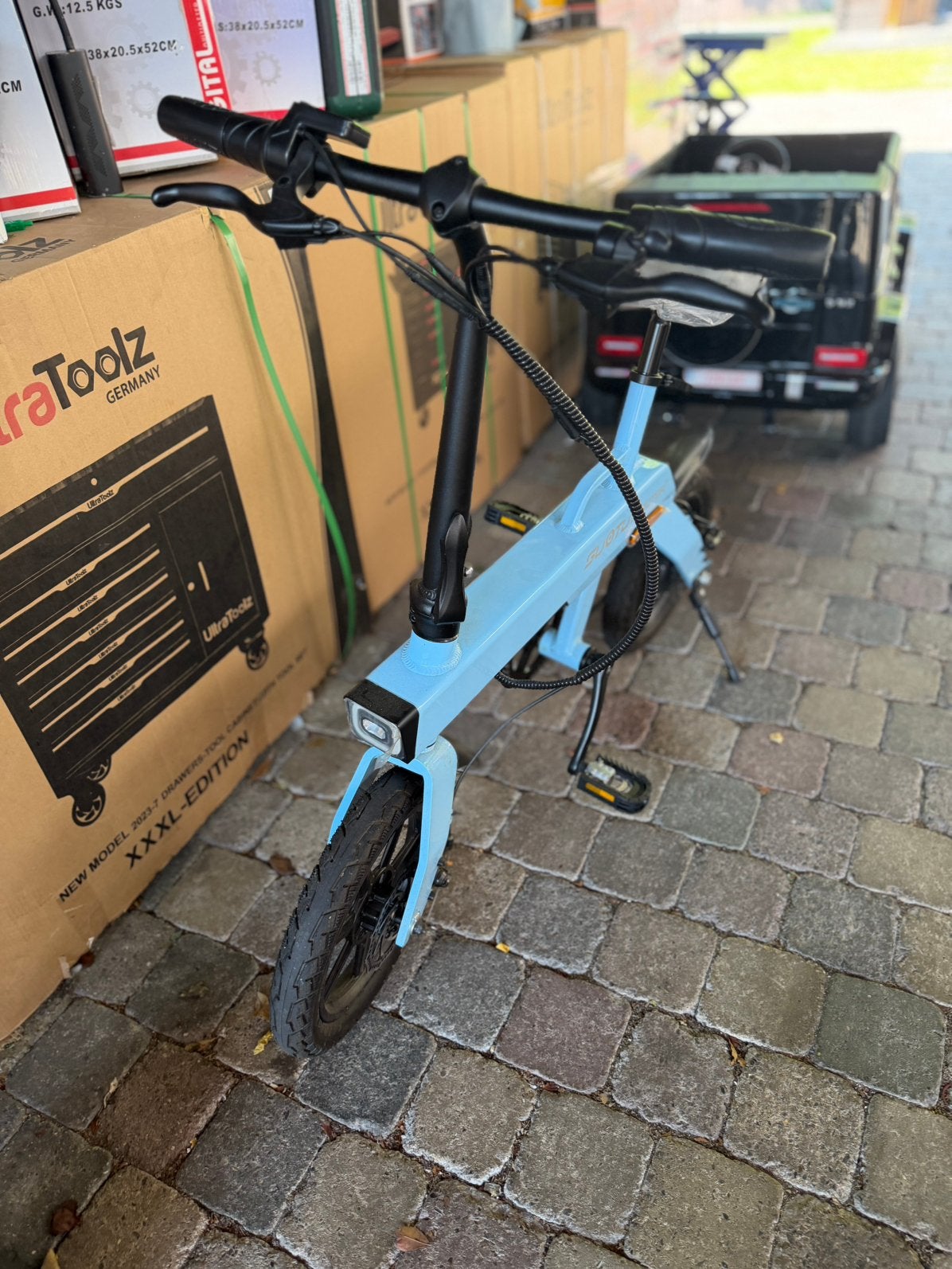 Compacte Elektrische Aluminium 16”Vouwfiets Opknapper nieuw!, Fietsen en Brommers, Ophalen, Zo goed als nieuw