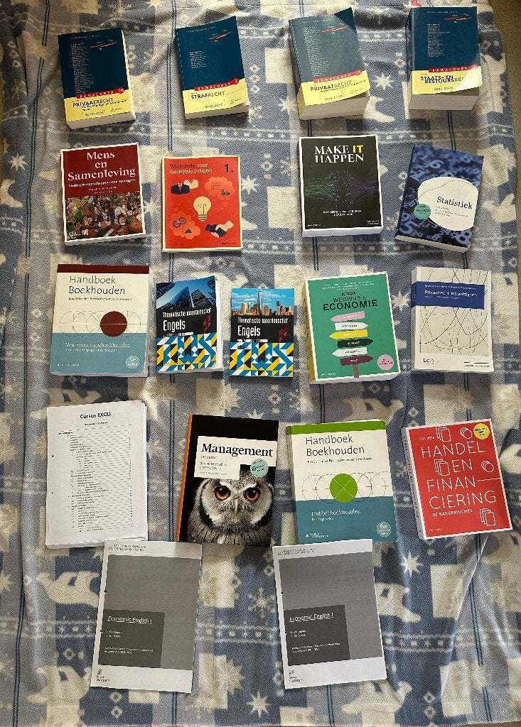 Boekenpakket Handelswetenschappen UGent, Ophalen of Verzenden, Zo goed als nieuw, Hoger Onderwijs