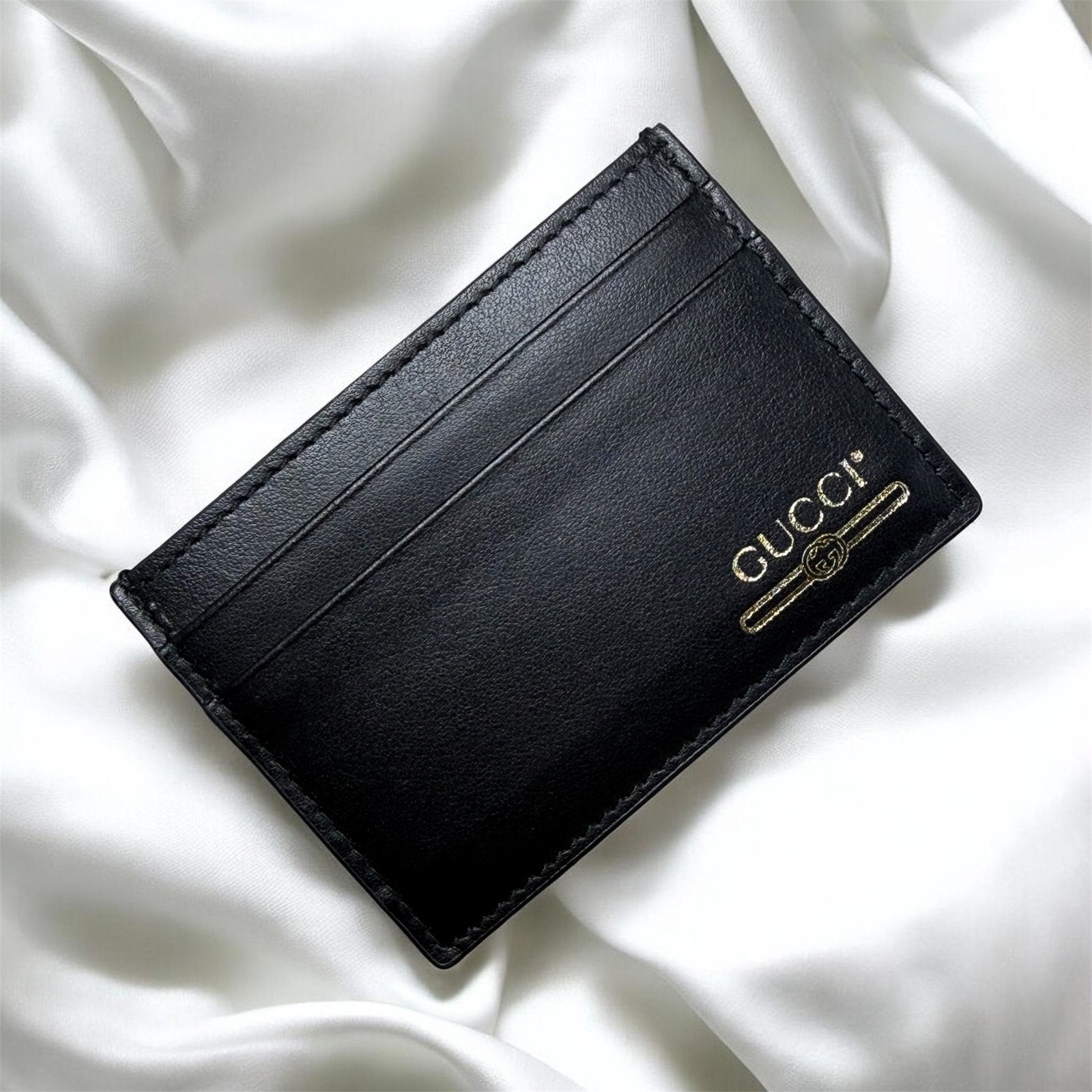 Neuf 270€ porte carte gucci en cuir noir, Enlèvement ou Envoi, Comme neuf, Cuir