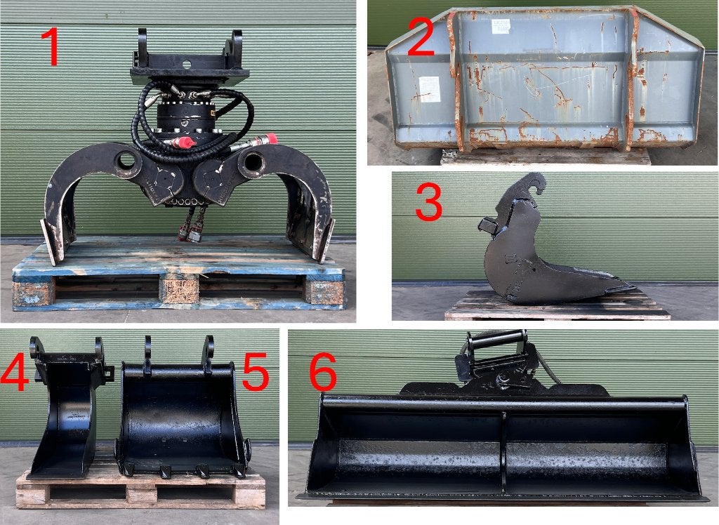 CW10 Sorteergrijper KINSHOFER, Grondbak, dieplepelbak, bak, Ophalen