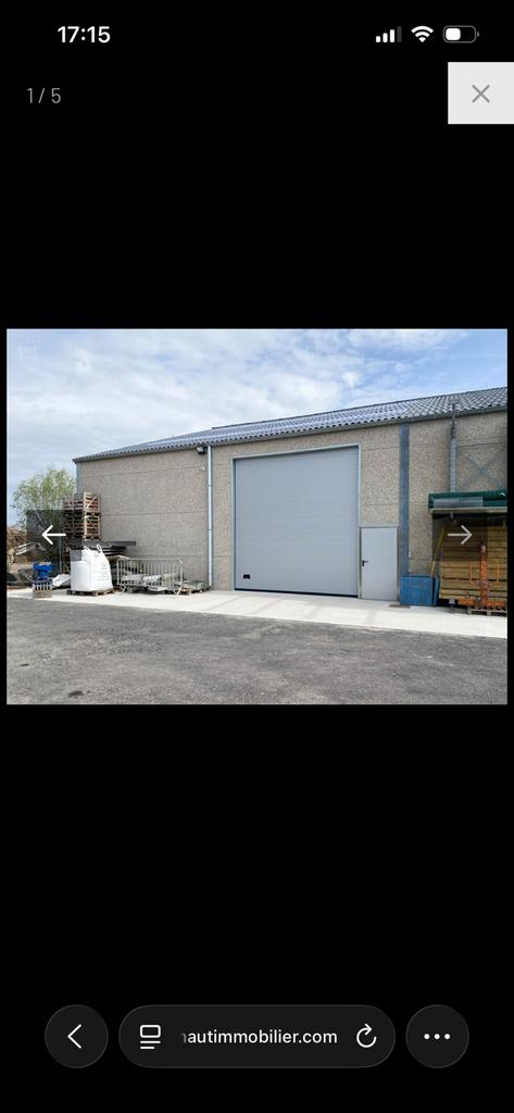 Hangar van 250m2 te huur 850€, Immo