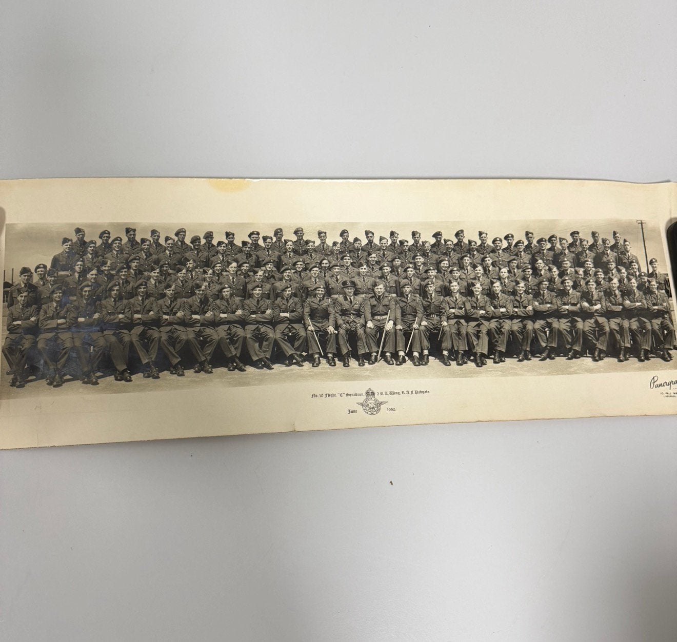 foto No. 10 Flight C Squadron R.A.F Royal Air Force Padgate, Ophalen of Verzenden, 1940 tot 1960, Zo goed als nieuw, Foto