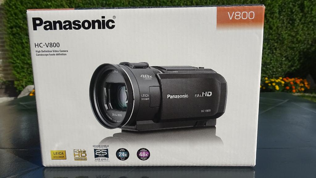 panasonic video camera HC-V800, full HD, TV, Hi-fi & Vidéo, Caméscopes numériques, Enlèvement, Caméra, Panasonic, Microphone externe