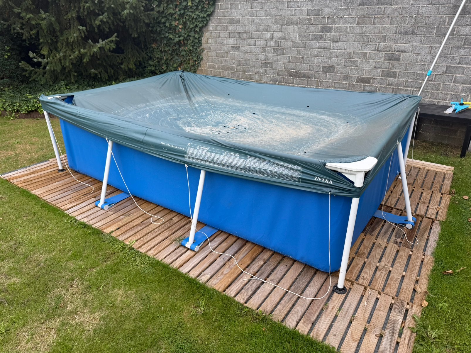Intex zwembad + toebehoren, Tuin en Terras, Ophalen, Zo goed als nieuw, Opzetzwembad, 200 tot 400 cm