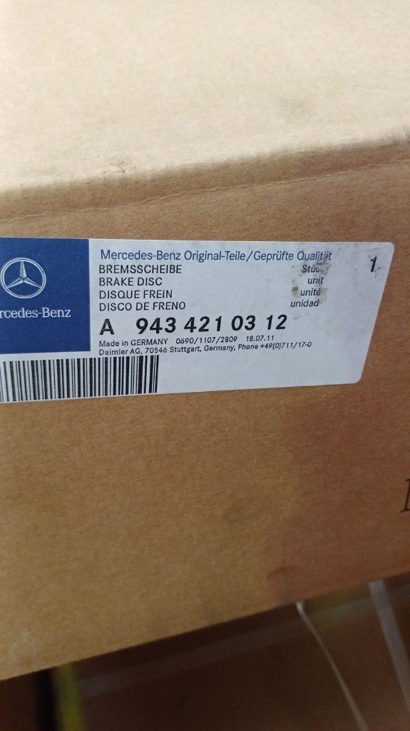 Nieuw in doos! 8x Mercedes Truck Remschijf + Remblokkenset, Auto-onderdelen, Ophalen, Nieuw, Mercedes-Benz, Remmen en Aandrijving