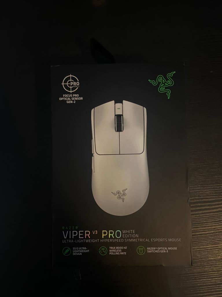 Razer Viper V3 Pro Wit, Ophalen of Verzenden, Zo goed als nieuw