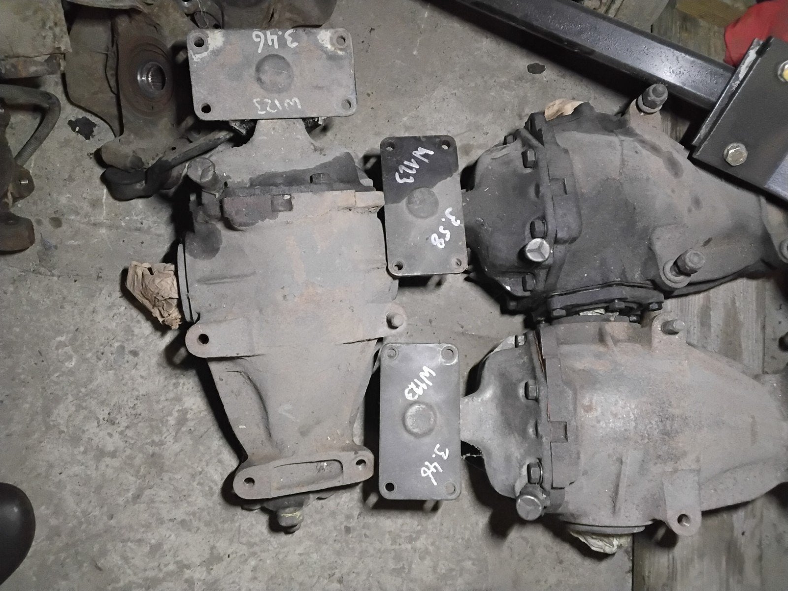 Diffirentieel Mercedes W123, Enlèvement