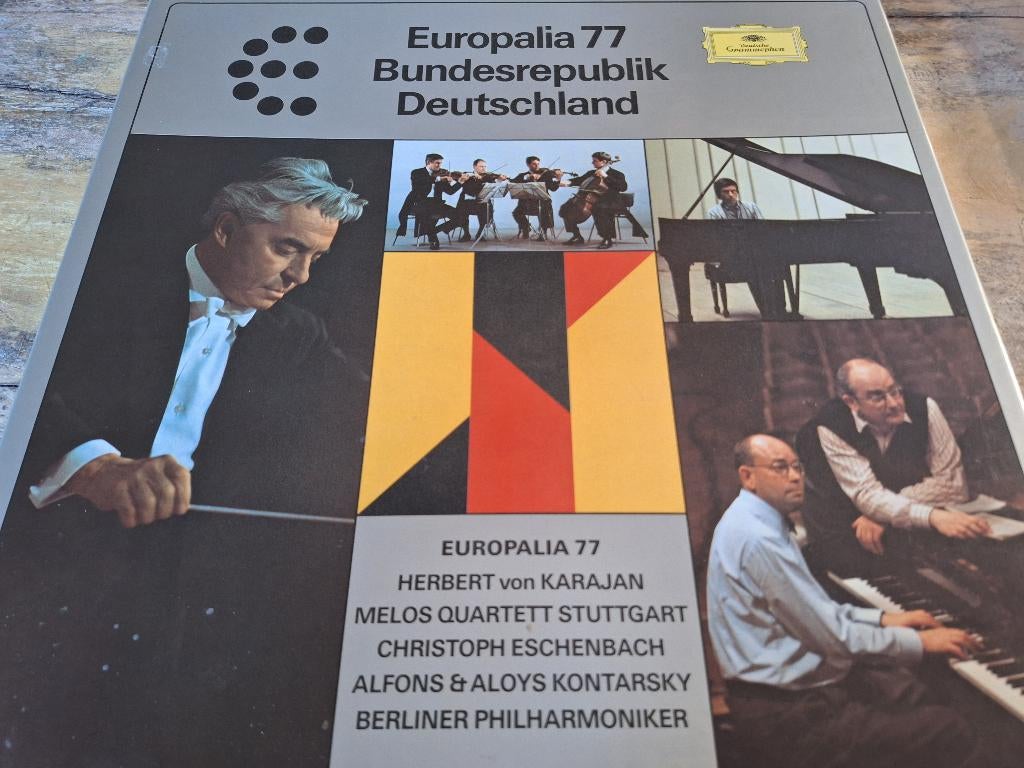 Europalia 77 Bundesrepublik Deutschland Box 4 x Lp's Vinyl, 12 pouces, Enlèvement ou Envoi, Utilisé, Musique de chambre