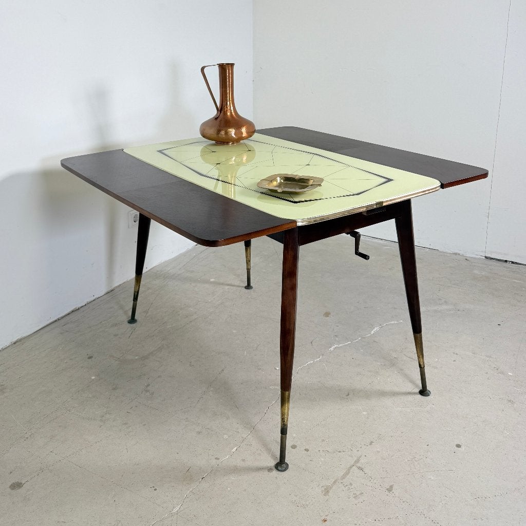 Mid-Century Verstelbare Eettafel & Salontafel – 1950s, Ophalen