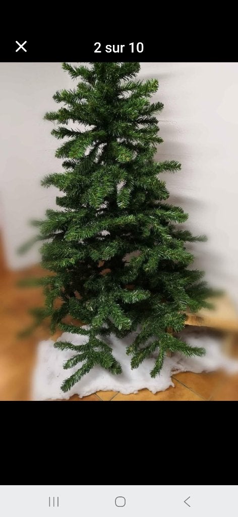 À vendre : Sapin de Noël 180cm & crèche., Enlèvement, Utilisé