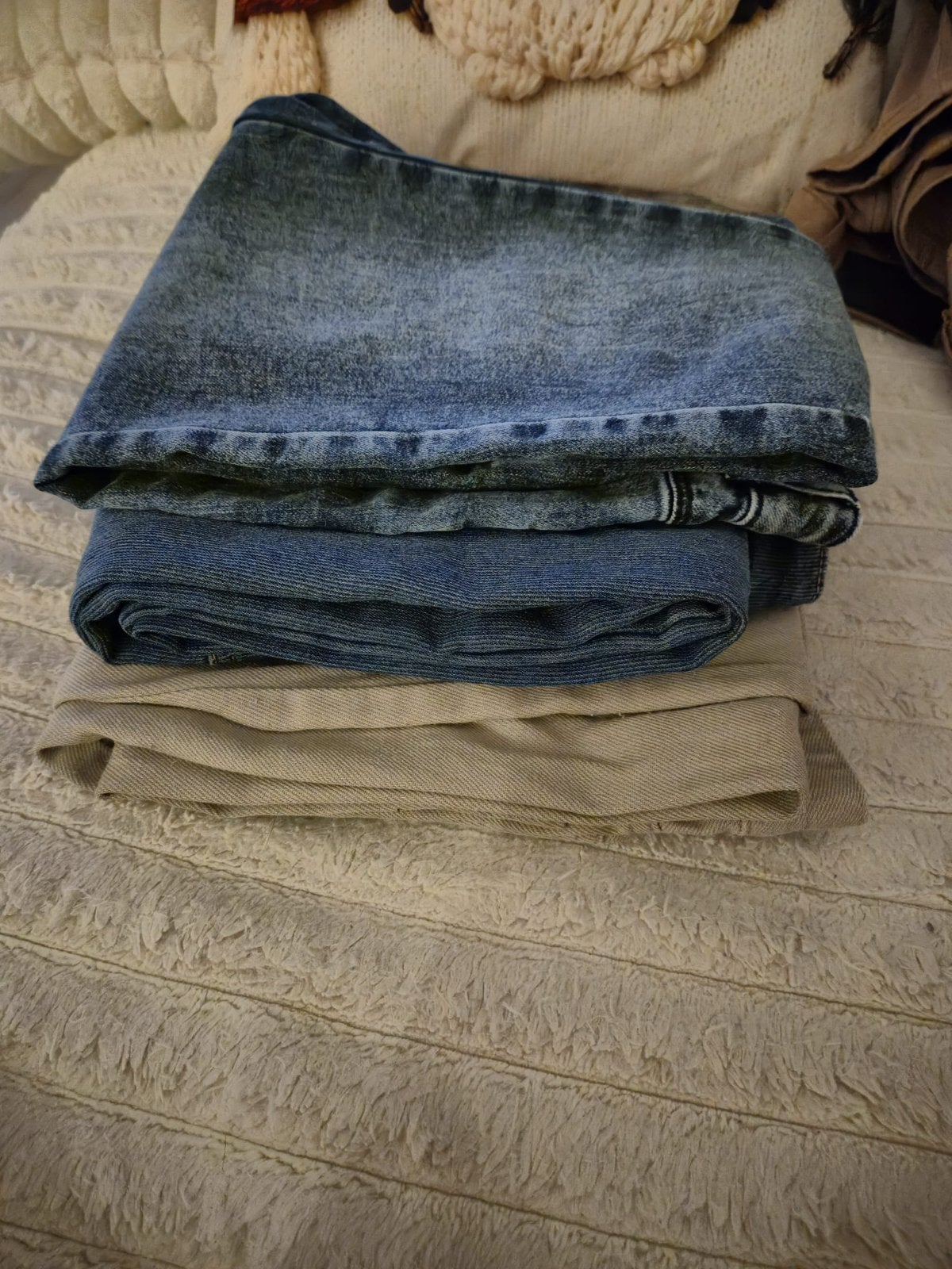 Set van drie jeans maat 12 jaar, Kinderen en Baby's, Ophalen of Verzenden, Zo goed als nieuw