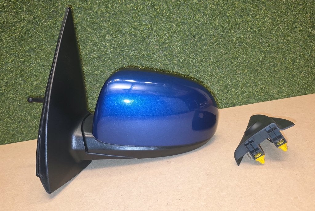 Hyundai i10 fase 2 blauwe linker achteruitkijkspiegel, Ophalen of Verzenden, Gebruikt, Hyundai