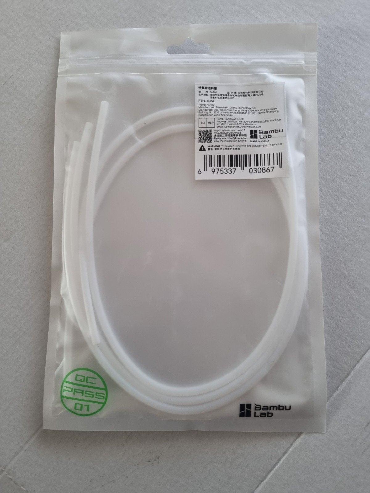 Originele PTFE tubes voor Bambulab 3D-printers, Ophalen of Verzenden, Nieuw, Printeraccessoires