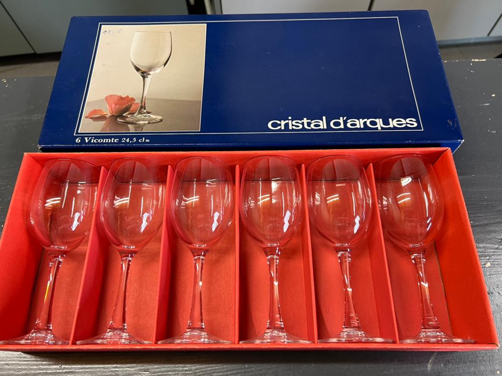 Wijnglazen cristal d’arques, Ophalen, Zo goed als nieuw