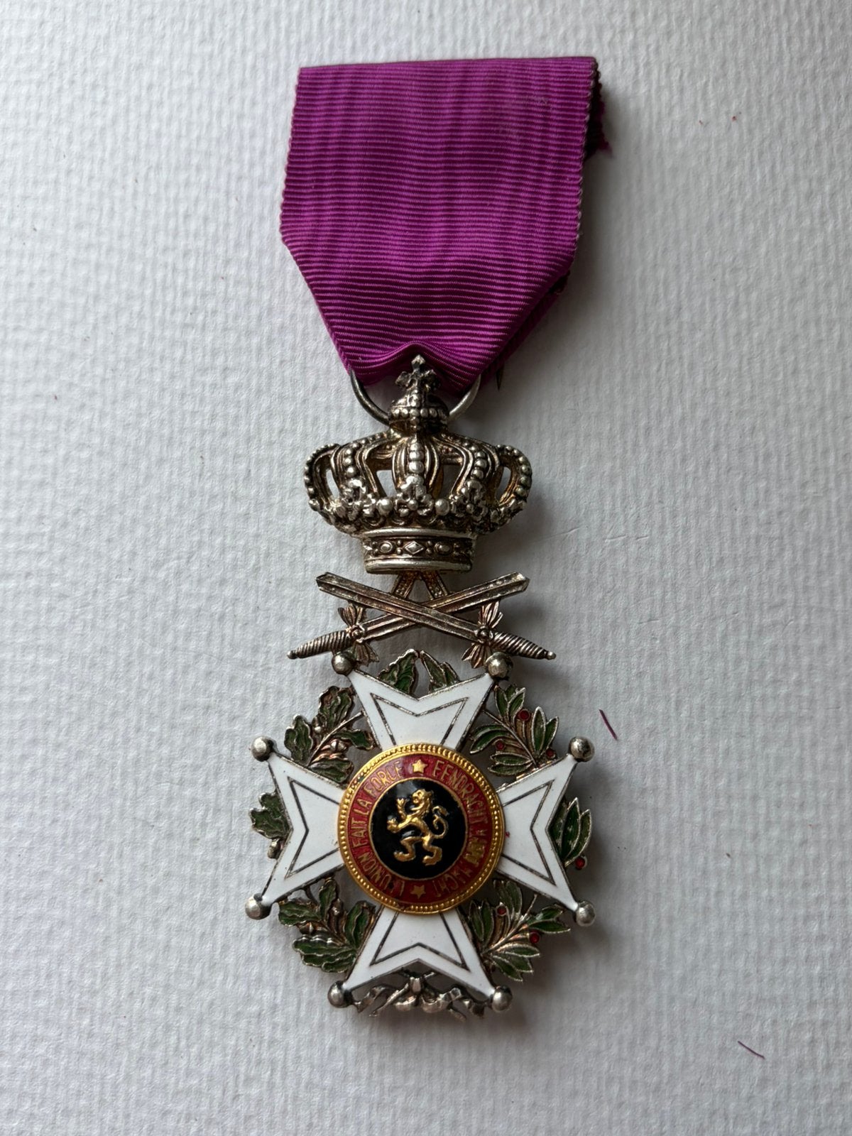 Chevalier de l'Ordre de Léopold, Collections, Objets militaires | Général, Enlèvement ou Envoi, Armée de terre, Ruban, Médaille ou Ailes