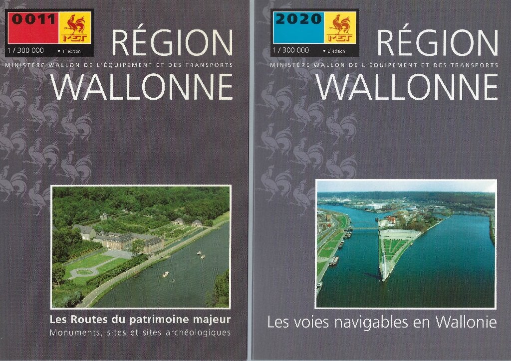 Carte grise du MET Wallonie, Boeken, Atlassen en Landkaarten, Verzenden, Zo goed als nieuw, België, MET