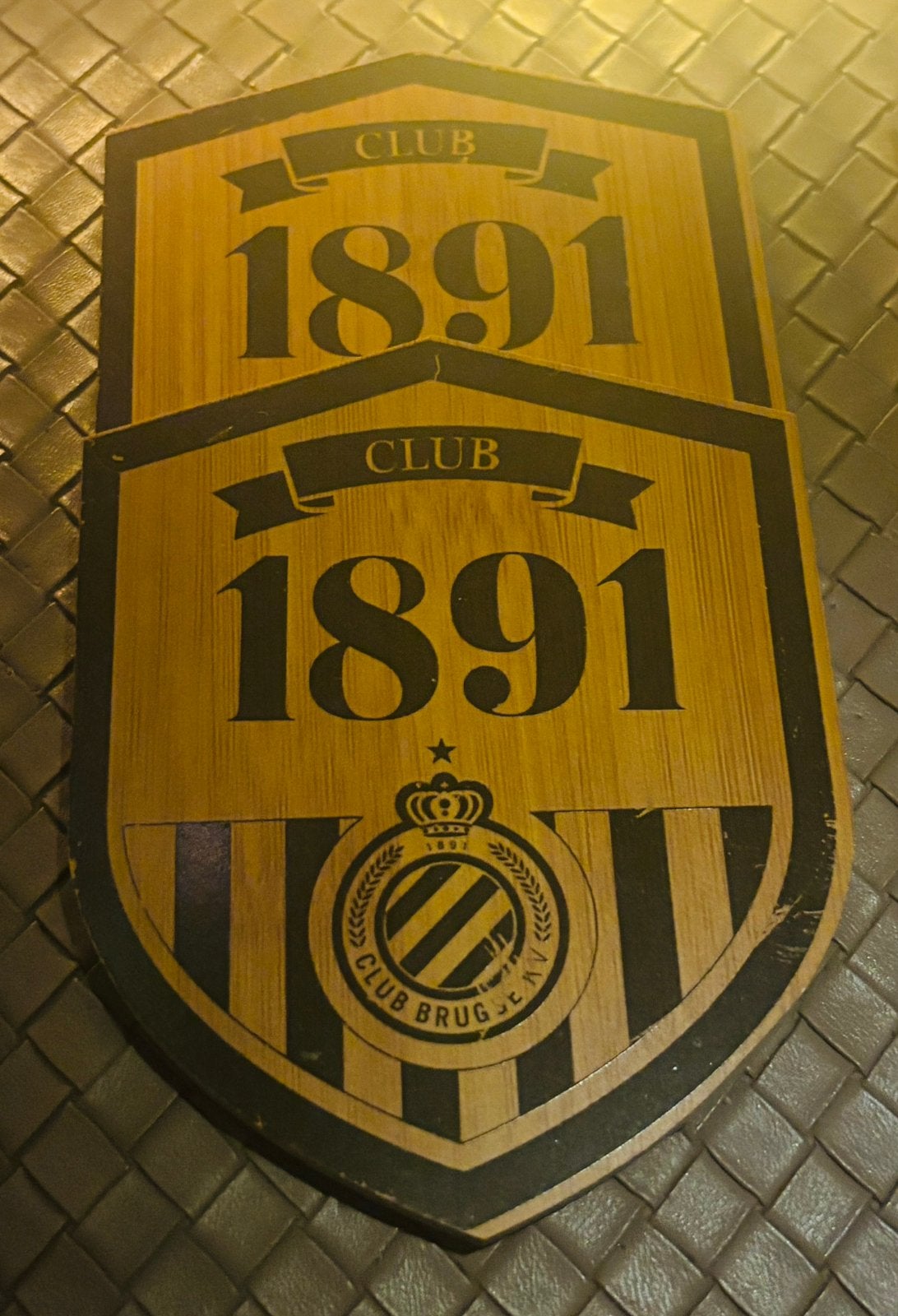 Club Brugge onderzetters (4st), Ophalen of Verzenden, Gebruikt, Overige typen
