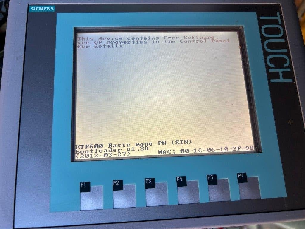 MonopN de base Siemens KTP600 6AV6647-0AB11-3AX0, Hobby & Loisirs créatifs, Composants électroniques, Utilisé, Enlèvement ou Envoi